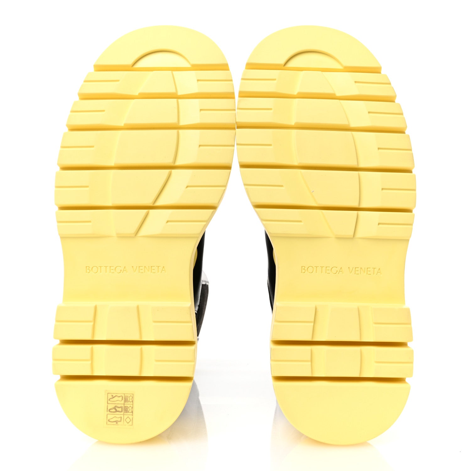 Bottega Veneta Calfskin The Tire Chelsea Boots 37 Black Yellow 6 of 11