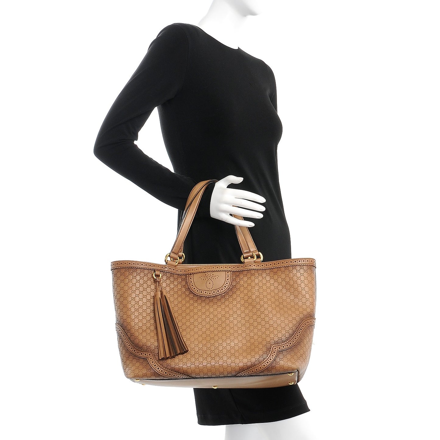 Microguccissima Large Duilio Tote Honey