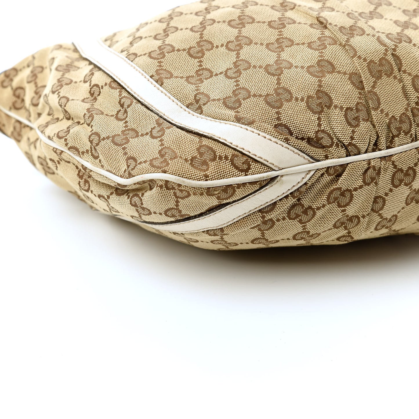 Monogram D Gold Large Messenger White