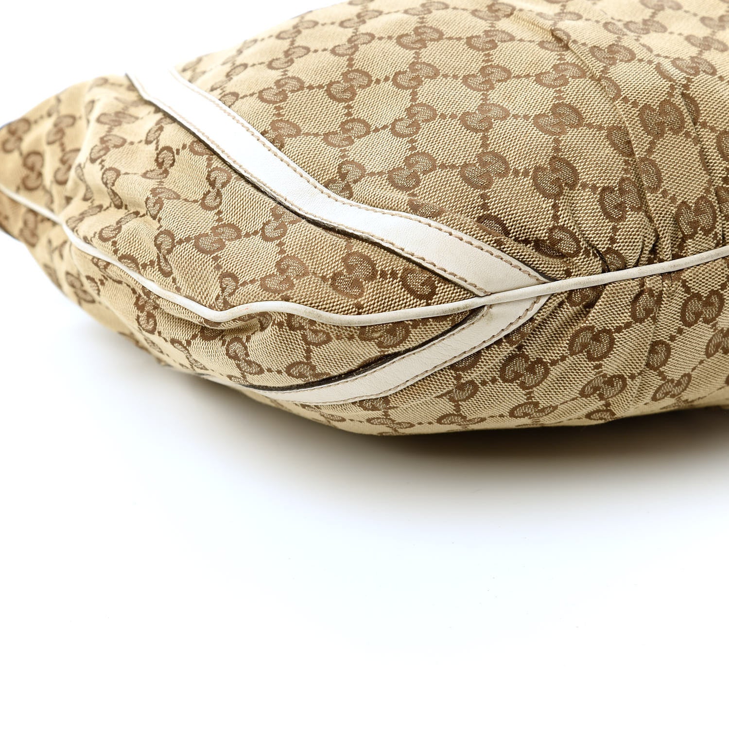 Gucci Monogram D Gold Large Messenger White 7 of 10