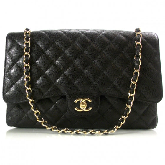 Caviar Maxi Flap Black