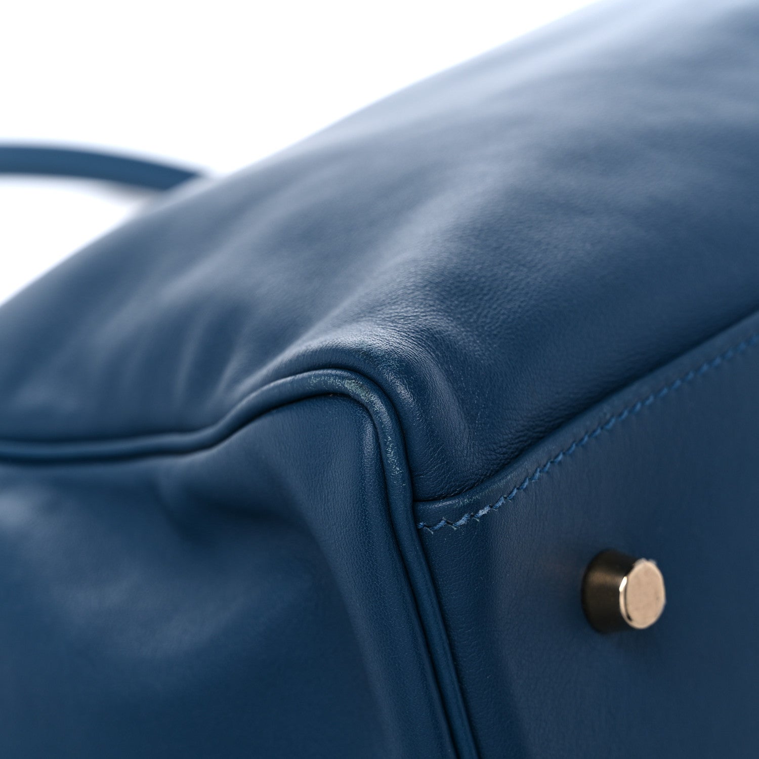 Hermes Veau Sikkim Kelly Relax 50 Bleu Thalassa 8 of 17