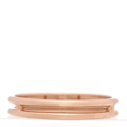 Hermes 18K Rose Gold Ariane Wedding Band Ring 57 8 3 of 5