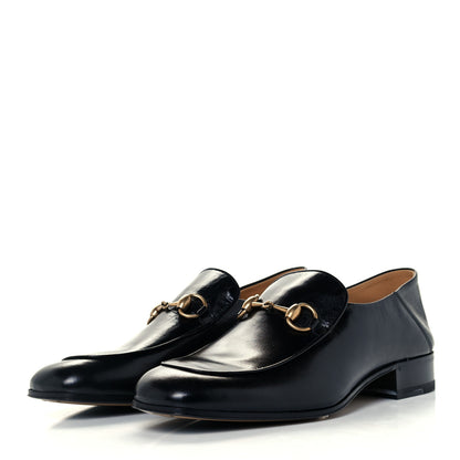 Gucci Goatskin Mens Horsebit Loafers 8.5 Black 2 of 9