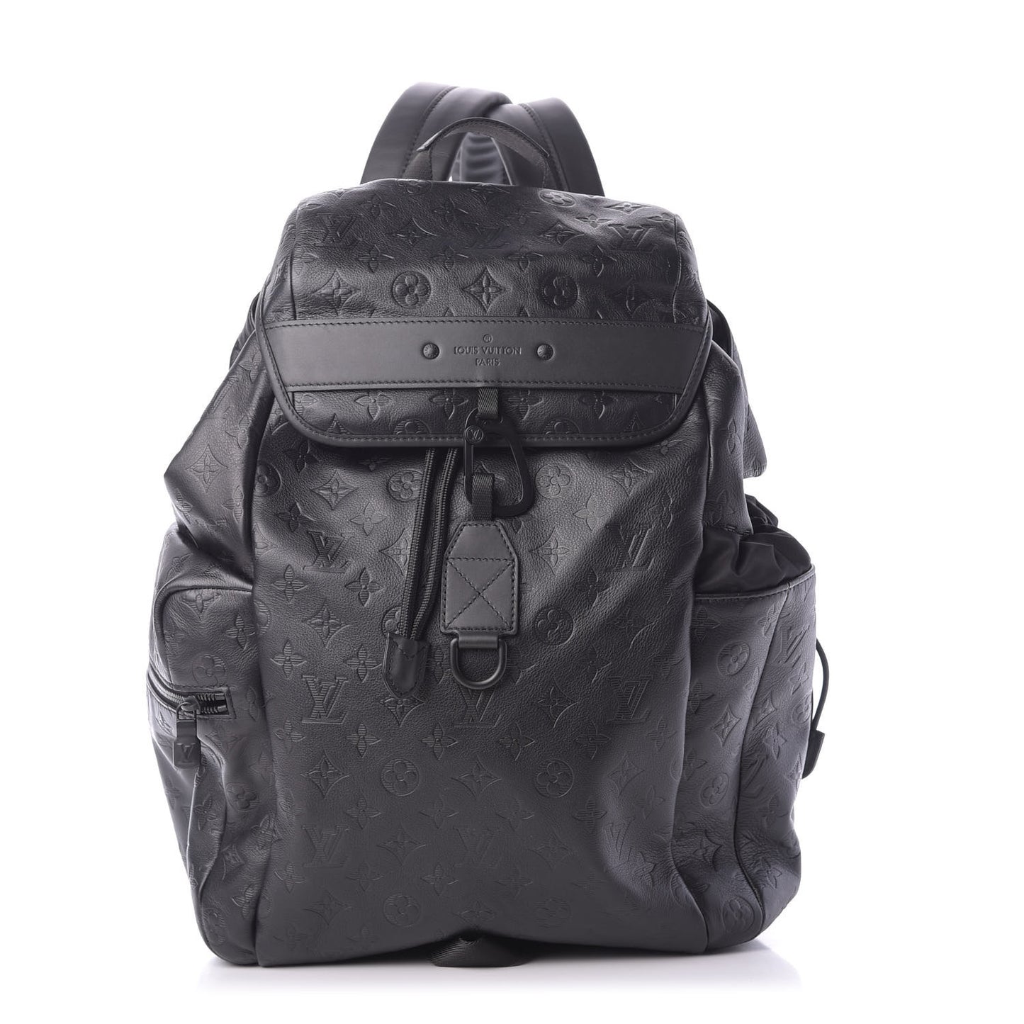 Calfskin Monogram Shadow Discovery Backpack Black