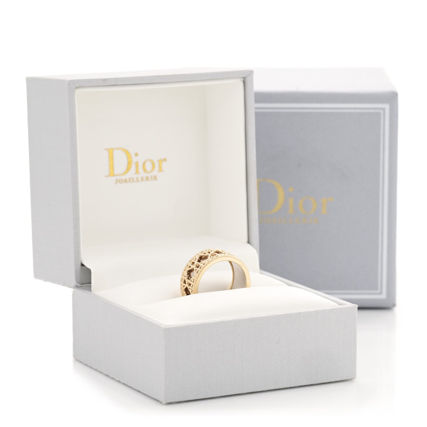 18K Yellow White Gold My Dior Ring 52 6