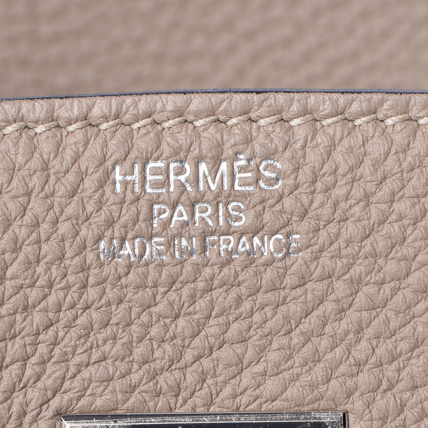 Hermes Taurillon Clemence Birkin 35 Gris Tourterelle 16 of 33