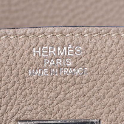 Hermes Taurillon Clemence Birkin 35 Gris Tourterelle 16 of 33