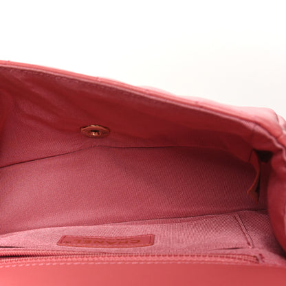 Chanel Calfskin Chevron Quilted Mini Statement Flap Pink 5 of 10