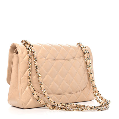 Chanel Caviar Quilted Jumbo Double Flap Beige Clair 2 of 5