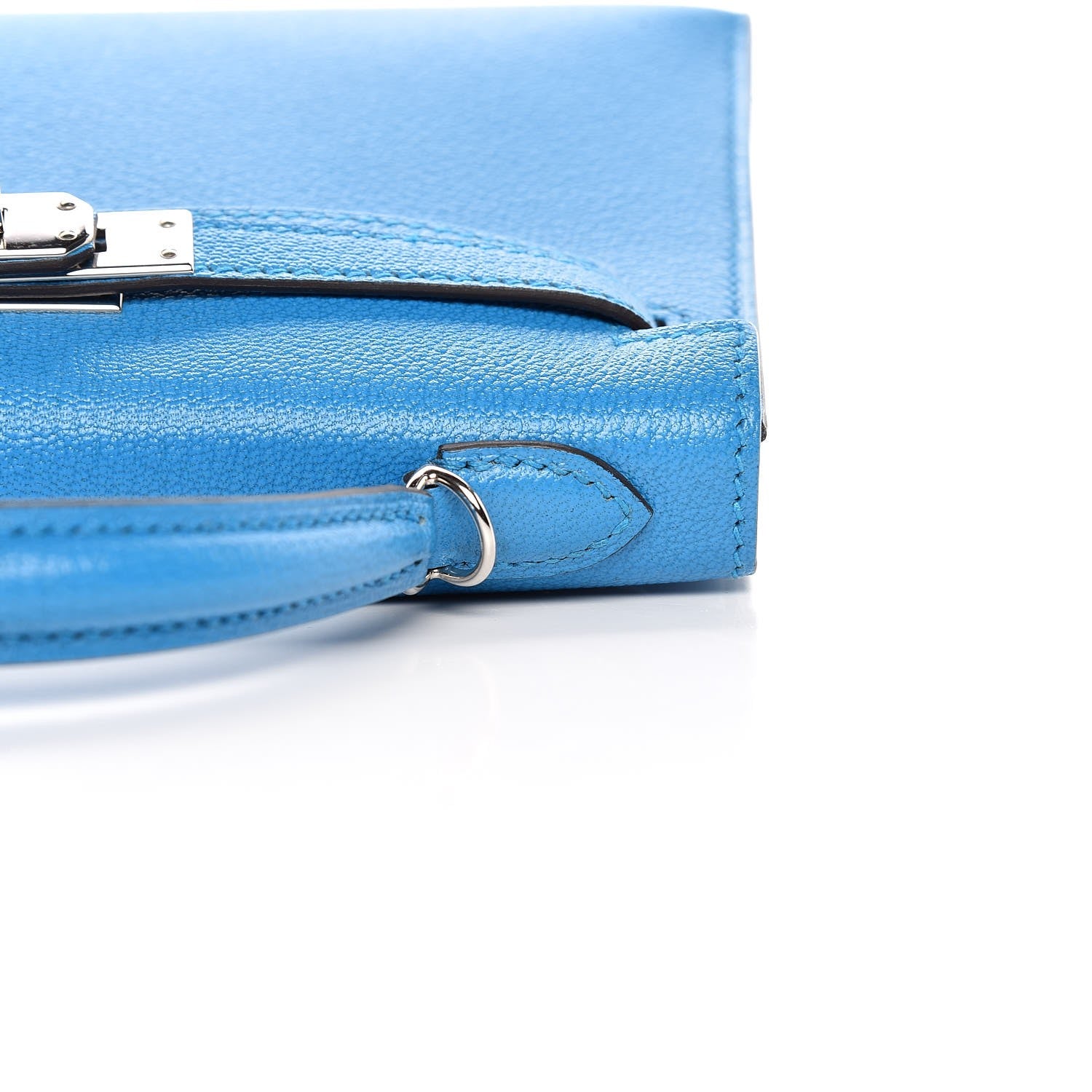 Hermes Chevre Mysore Mini Kelly Sellier 20 Bleu Zanzibar 17 of 30