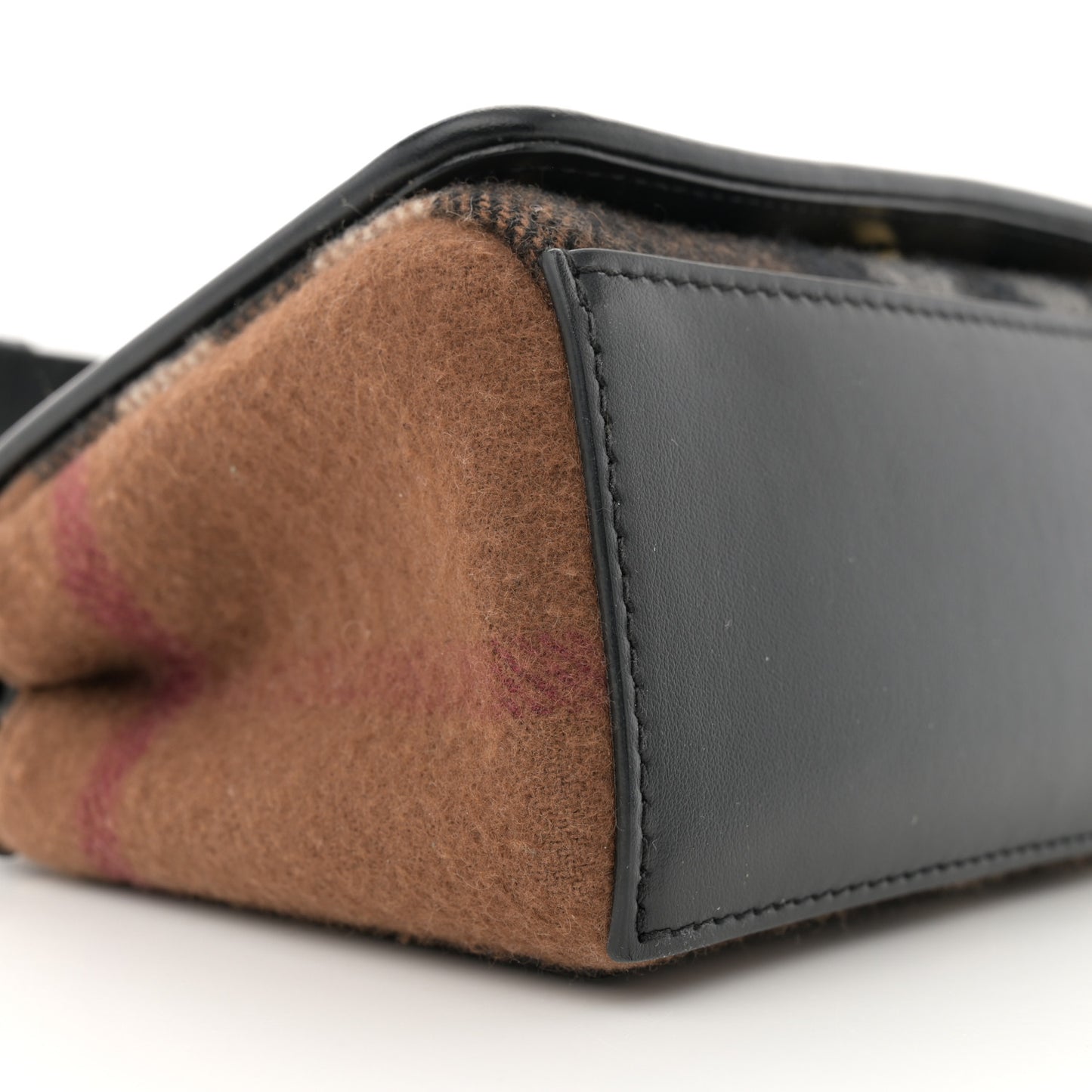 Cashmere Hackberry Check Note Medium Crossbody Bag Brown