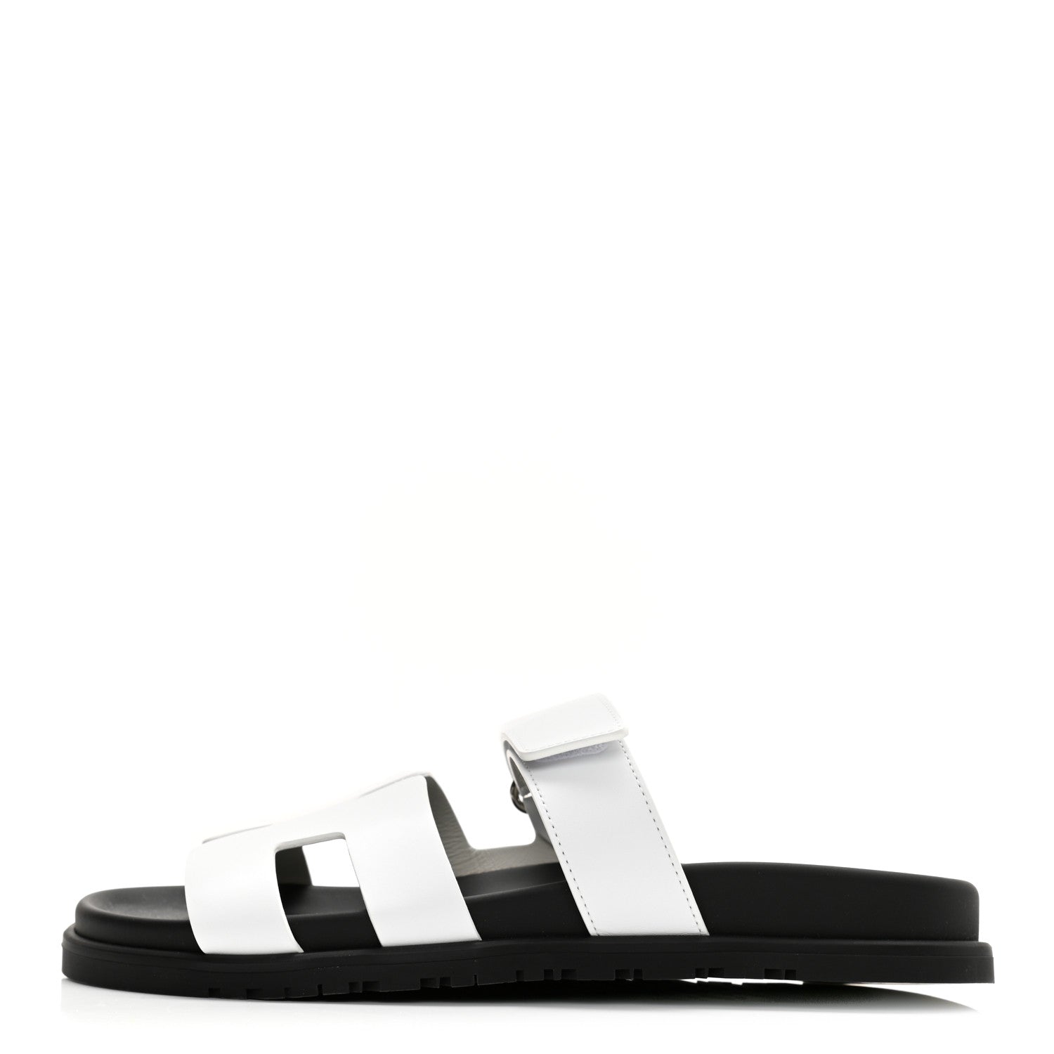 Hermes Calfskin Womens Chypre Sandals 39 White 1 of 9