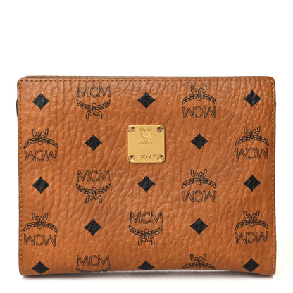 MCM Visetos Small Zip Pouch Cognac 1 of 7