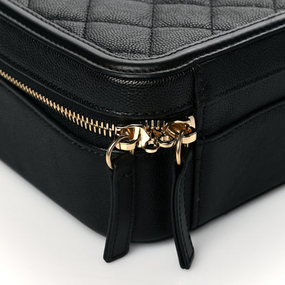 Chanel Caviar Quilted Medium CC Filigree Vanity Case Black 8 of 10