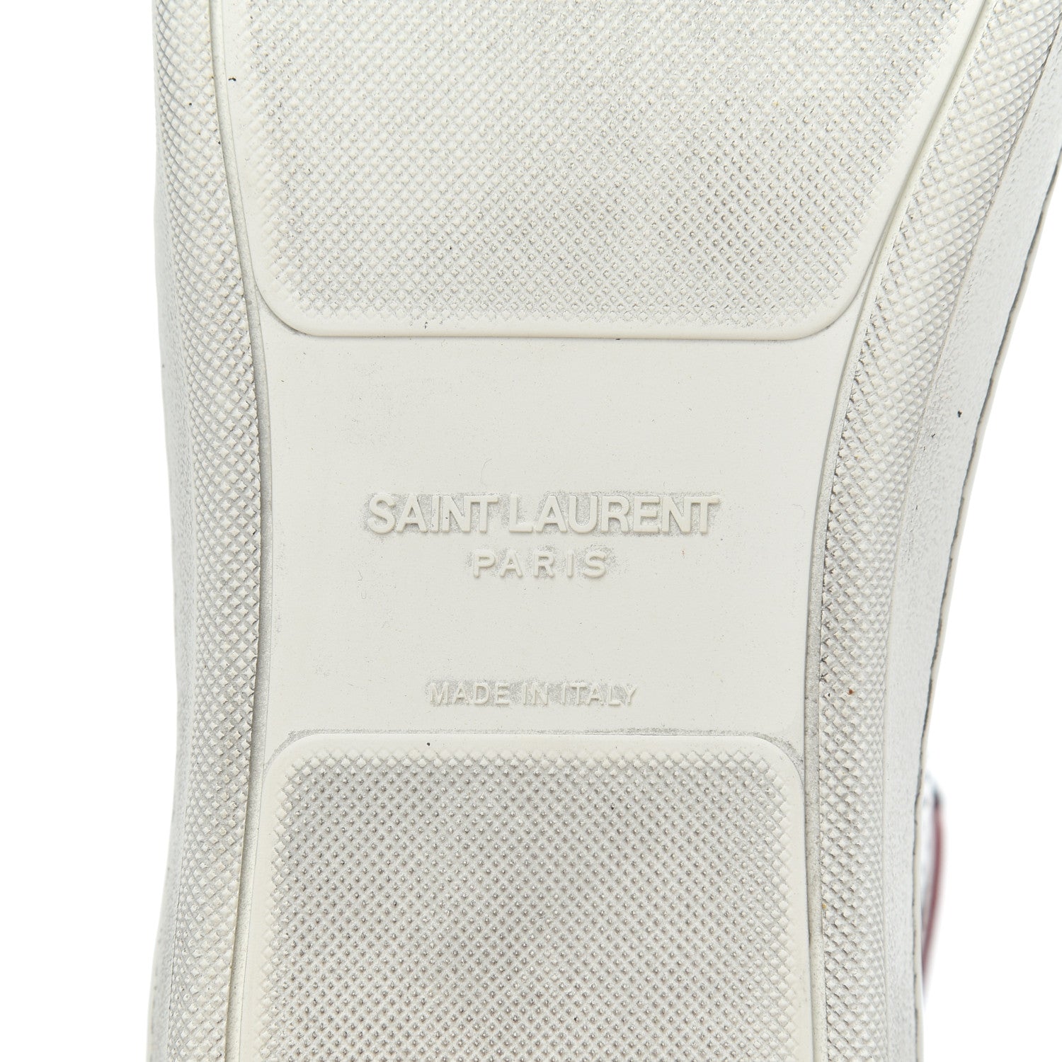 Saint Laurent Metallic Calfskin Perforated Court Classic SL/10H High Top Sneakers 41.5 Silver 7 of 17