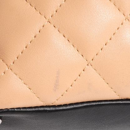 Chanel Calfskin Quilted Small Cambon Tote Beige Black 6 of 9