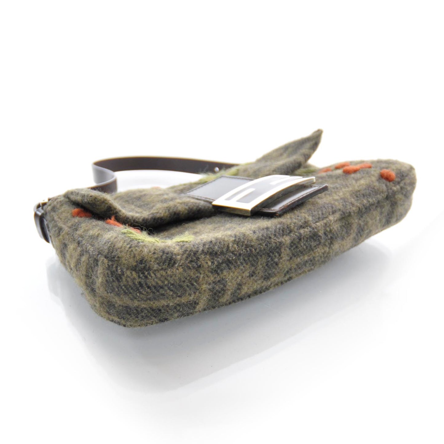 Wool Zucca Embroidered Baguette Multicolor