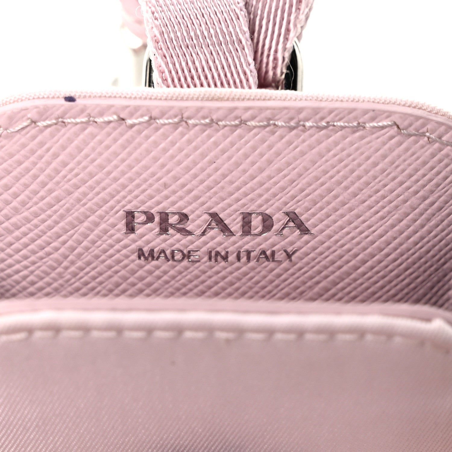 Prada Tessuto Nylon Metal Triangle Airpods Pro Case Alabastro 4 of 5