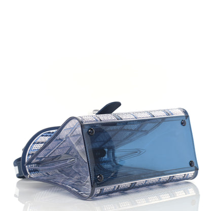 Delvaux Vinyl Gingham The Dreamer MM Brillant Satchel Navy 4 of 10