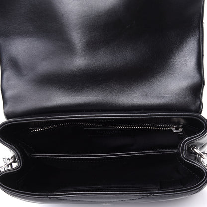 Saint Laurent Calfskin Y Quilted Monogram Toy Loulou Crossbody Bag Black 4 of 4
