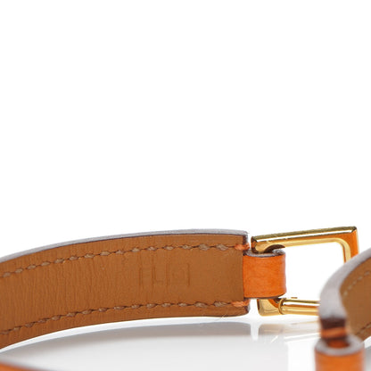 Hermes Epsom Rivale Double Tour Bracelet S Orange 4 of 5