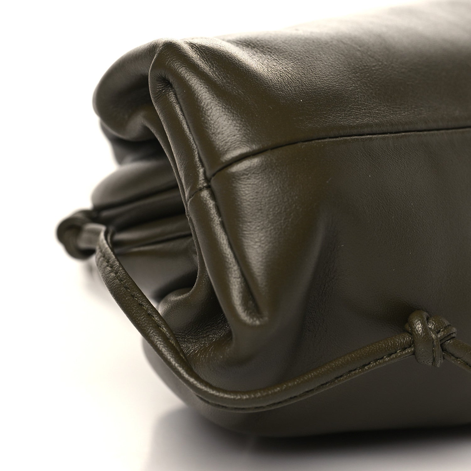 Bottega Veneta Butter Calfskin The Mini Pouch Kaki Fondente 8 of 9