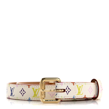 Louis Vuitton Monogram Multicolor Belt 80 32 White 1 of 9