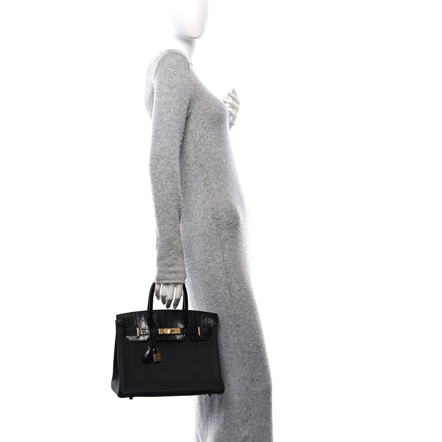 Togo Matte Alligator Birkin Touch 30 Black