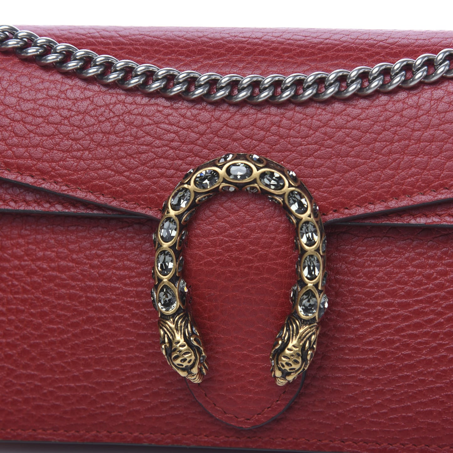 Calfskin Super Mini Dionysus Shoulder Bag Hibiscus Red