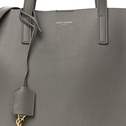 Saint Laurent Calfskin Toy Shopping Tote Earth Grey 6 of 8