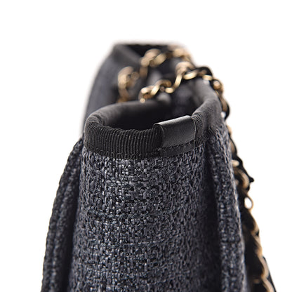 Chanel Woven Straw Raffia Mini Deauville Tote Black 15 of 16