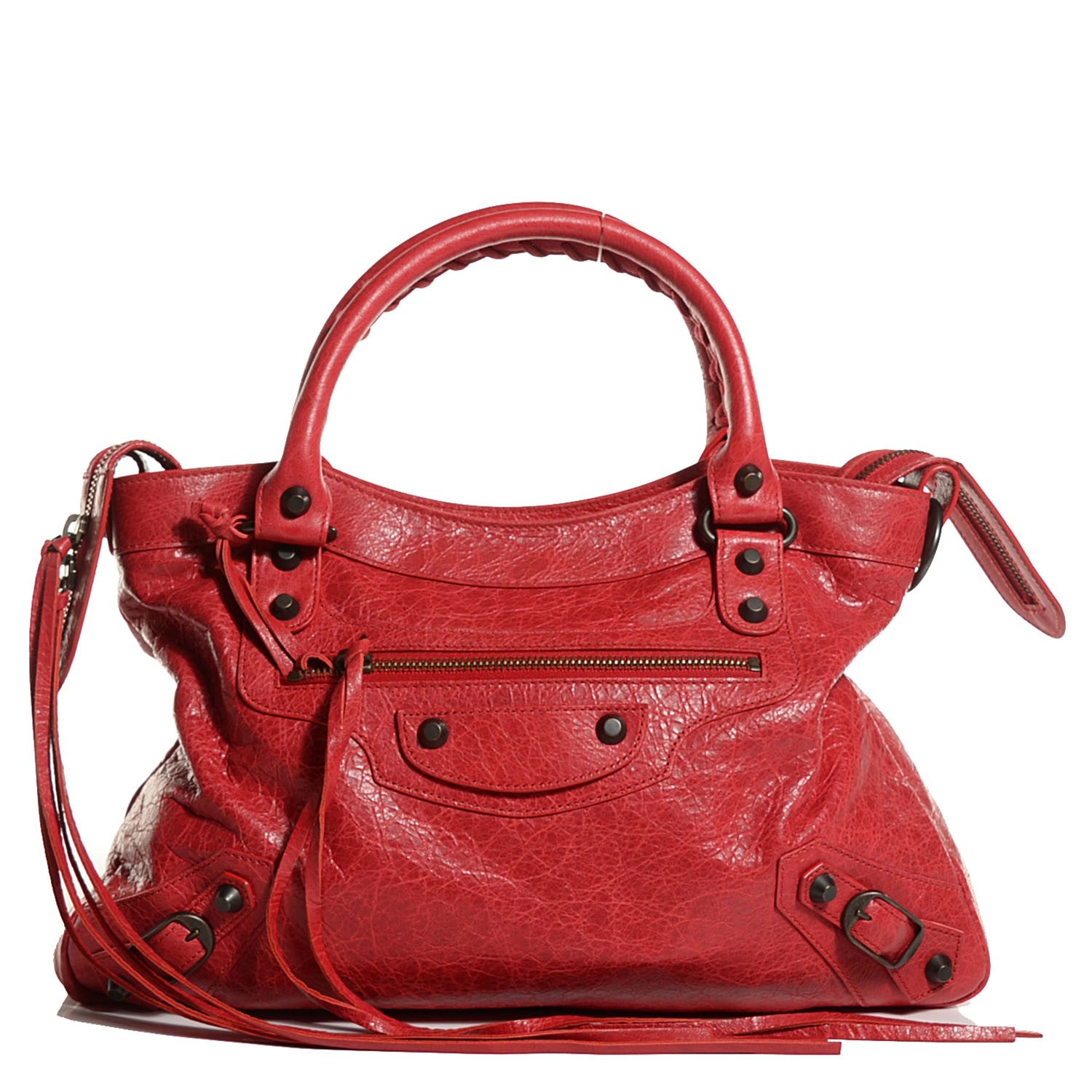Balenciaga Agneau Classic Hardware Town Rouge Cardinal 1 of 13