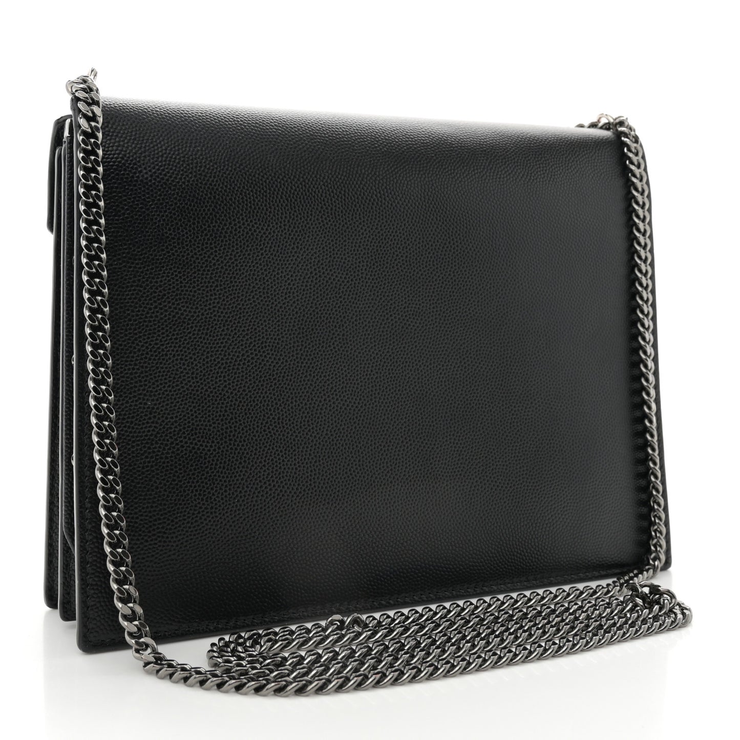 Grain De Poudre Monogram Cassandra Clasp Bag Black