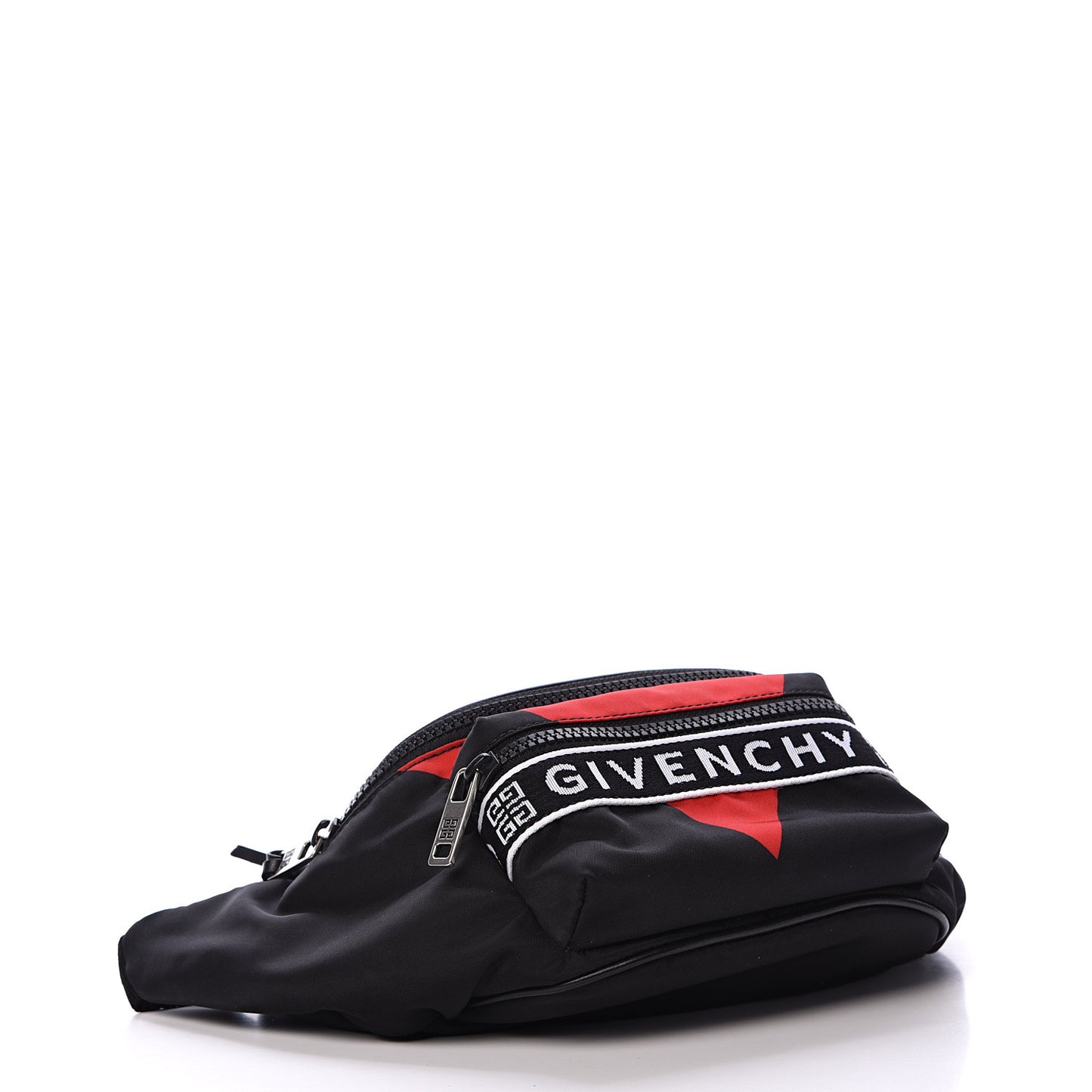 Nylon Light 3 Bum Bag Black Red