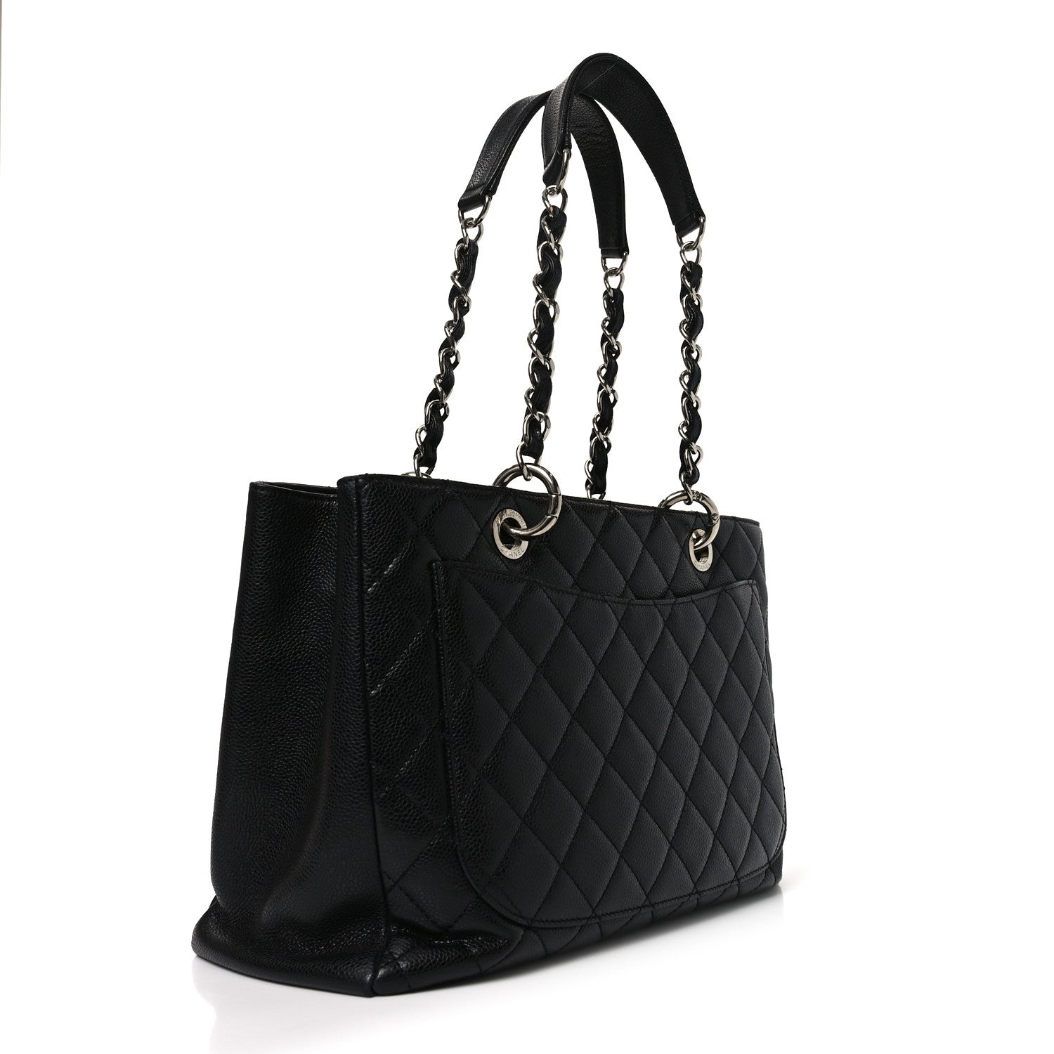 Chanel Caviar Quilted Grand Shopping Tote GST Black 2 of 9
