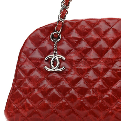 Chanel Glazed Calfskin Quilted Medium Just Mademoiselle Red 8 of 10