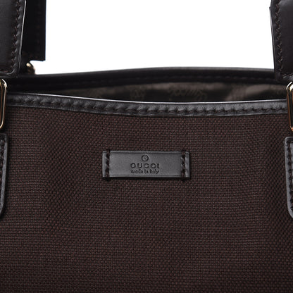 Gucci Canvas Tote Brown 12 of 13