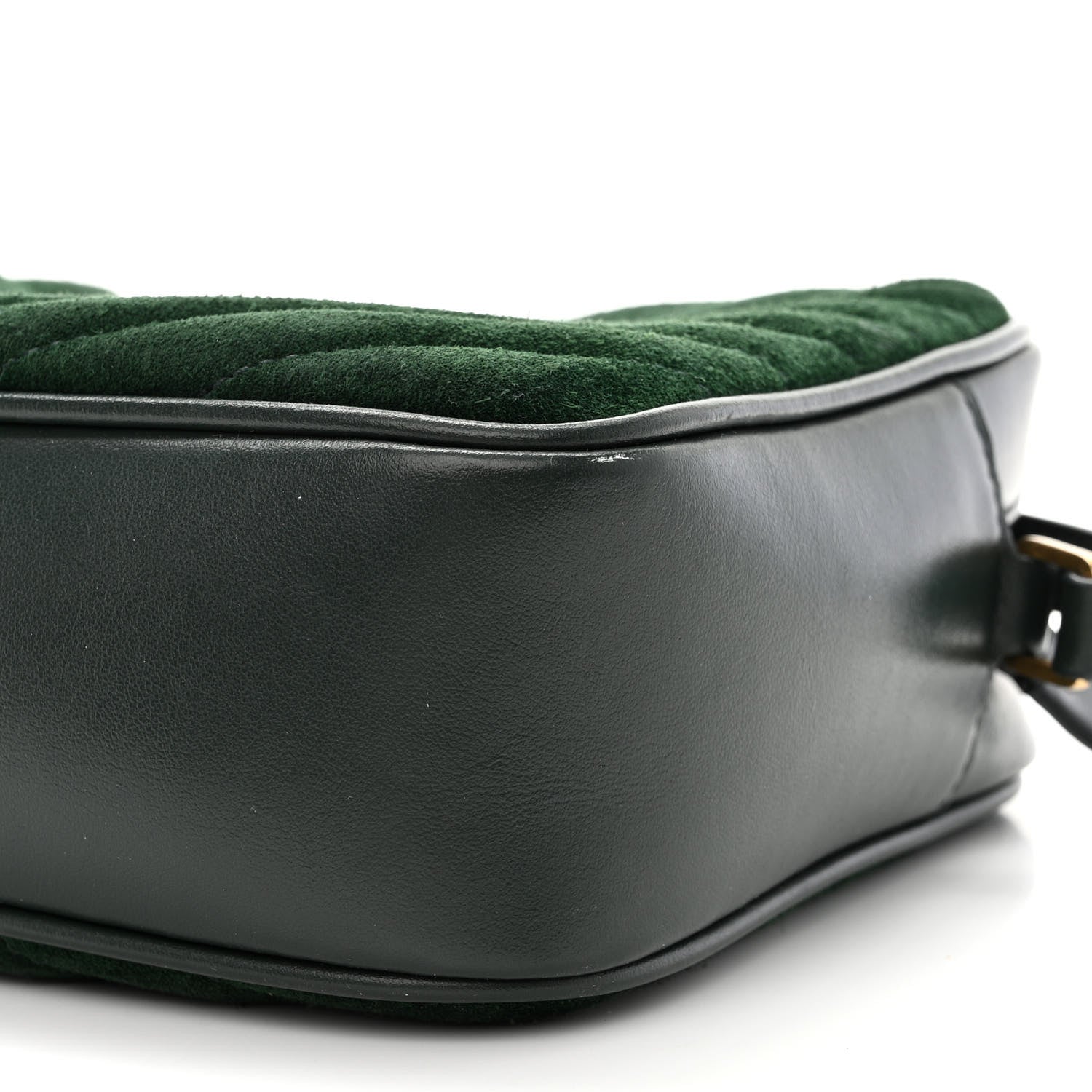 Saint Laurent Suede Calfskin Monogram Lou Camera Bag Vert Fonce 10 of 11