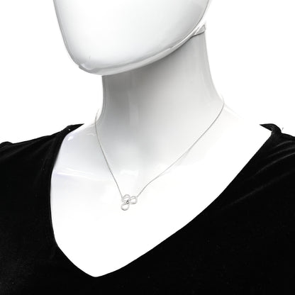 Tiffany Platinum Diamond Small Paper Flowers Pendant Necklace 2 of 5