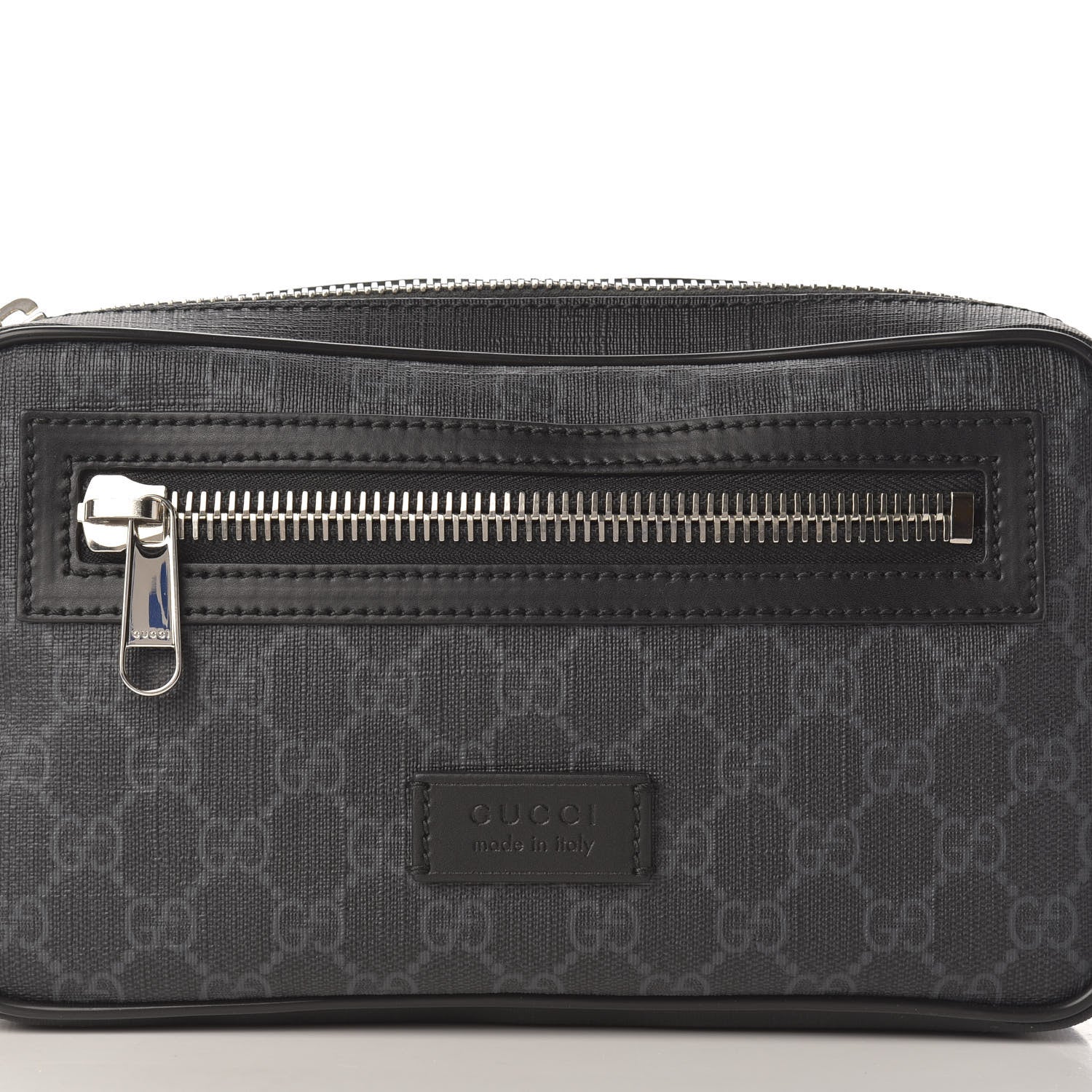 Gucci Soft GG Supreme Monogram Web Belt Bag Black Grey 8 of 12