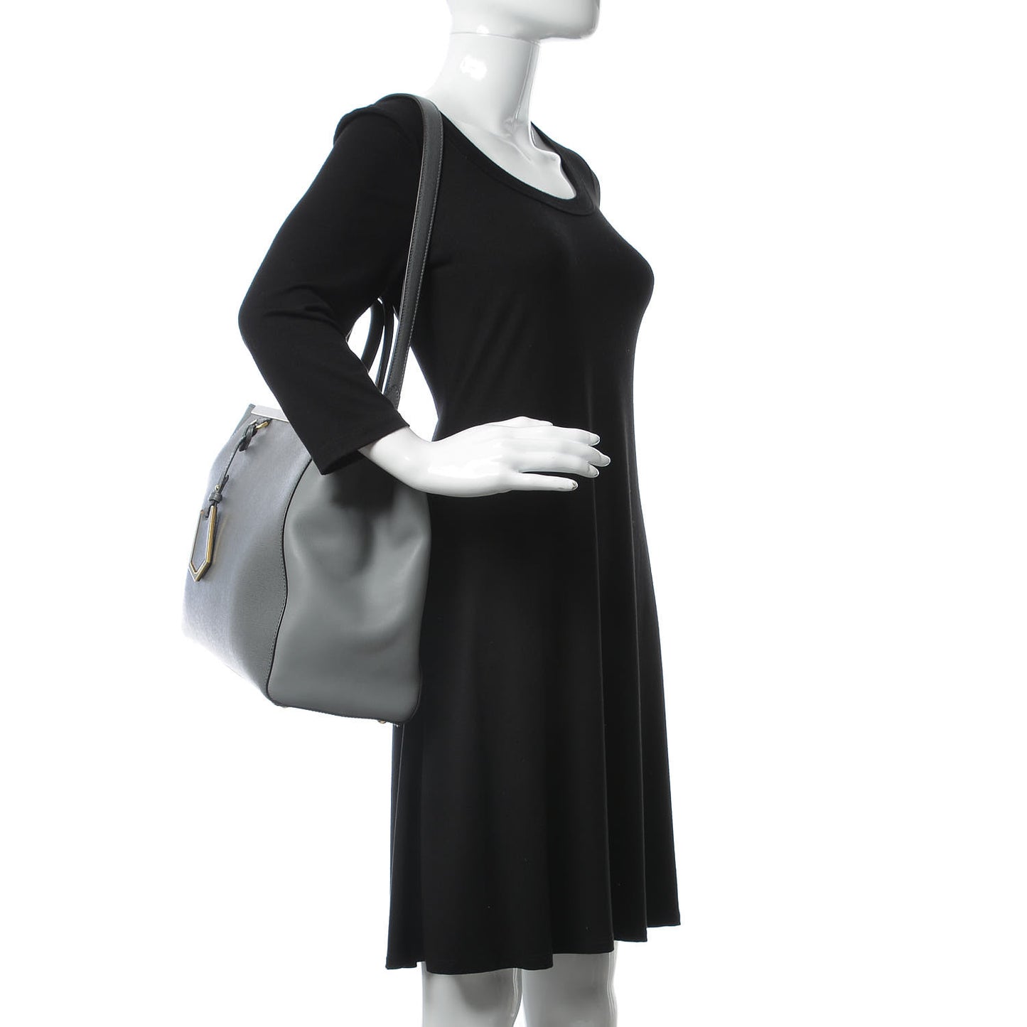 Vitello Elite Flamingo Regular 2Jours Tote Grigio Grigio Chiaro