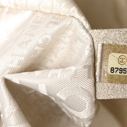 Chanel Caviar Square Stitched Bowler White 6 of 10