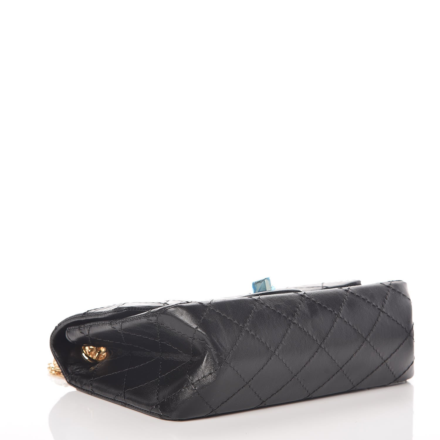 Chanel Aged Calfskin Quilted 2.55 Reissue Mini Flap Black 4 of 10