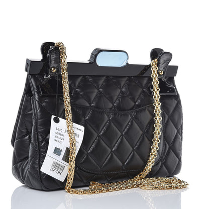 Chanel Aged Calfskin Quilted 2.55 Reissue 225 Hanger Flap Black 3 of 9