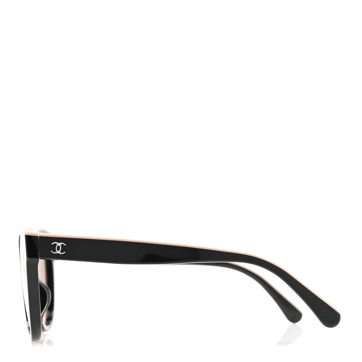 Chanel Acetate CC Butterfly Sunglasses 5414 Black Beige 3 of 8