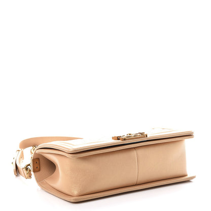 Chanel Pearl Calfskin Medium Boy Flap Gold 4 of 7