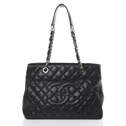 Chanel Caviar Quilted Grand Shopping Tote GST Black 1 of 20