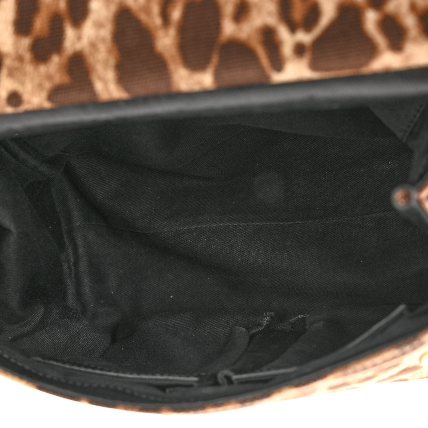Dolce & Gabbana Canvas Leopard Print Miss Sicily Satchel Naturale 5 of 10