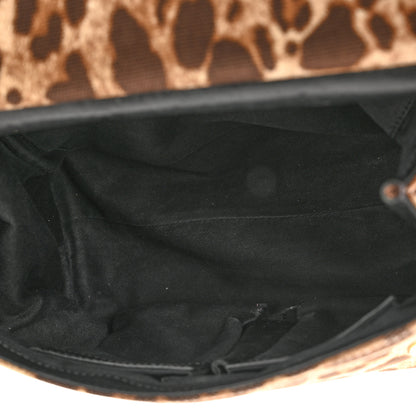 Dolce & Gabbana Canvas Leopard Print Miss Sicily Satchel Naturale 5 of 10